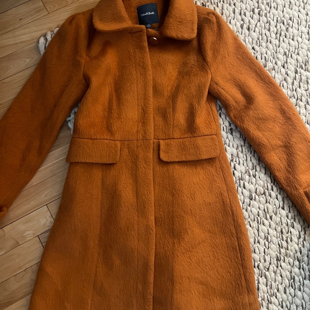 Orange ModCloth Peacoat - S